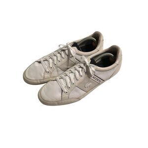 Lacoste Women's White Chaymon Premium Sneakers Size 8.5